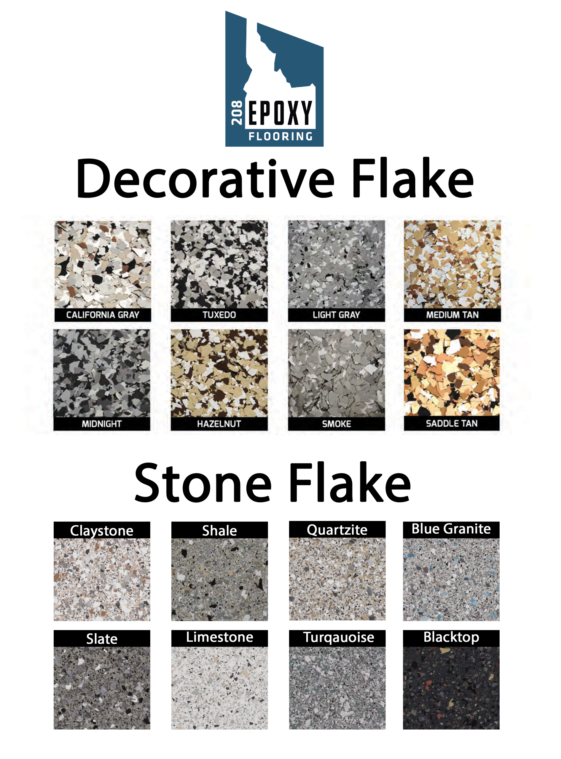 Stone Flake Chips – 25 Lb Box